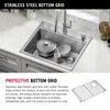 25&rdquo; Stainless Steel Workstation Kitchen Sink Drop-In Undermount Single Bowl with WorkFlow&trade; Ledge and Accessories